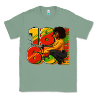 Sage 1865 Juneteenth afro woman Classic Tee - RanaPortraitStore