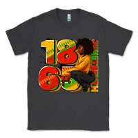 Smoke 1865 Juneteenth afro woman Classic Tee - RanaPortraitStore