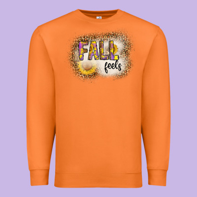Fall Feels Premium Sweatshirt Designed By Cowhidedigitalart