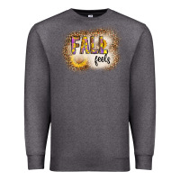 Charcoal Heather fall feels Premium Sweatshirt - CowhideDigitalArt