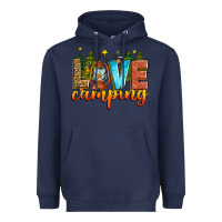 Navy love camping Heavyweight Hoodie - Zillion Design Studio