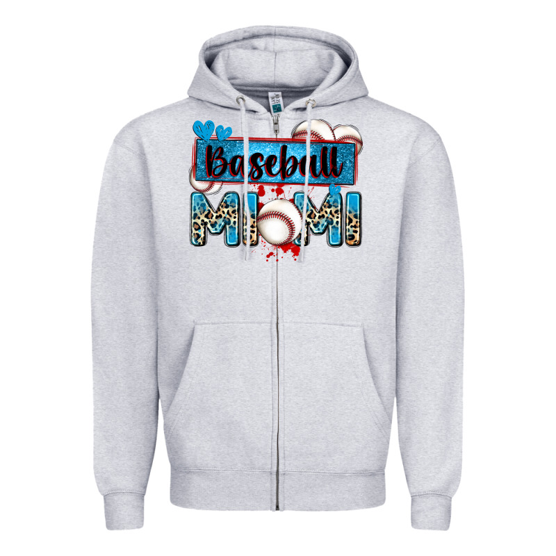 Baseball Mimi With Leopard Zipper Hoodie by Zillion Design Studio | Teevron