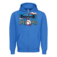 True Royal baseball mimi with leopard Zipper Hoodie - Zillion Design Studio