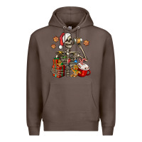 Coffee christmas skeleton coffee Premium Hoodie - Jasminsmagicworld