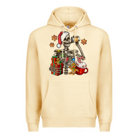 Pina Colada christmas skeleton coffee Premium Hoodie - Jasminsmagicworld