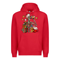 Red christmas skeleton coffee Premium Hoodie - Jasminsmagicworld