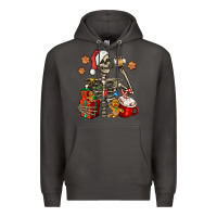 Smoke christmas skeleton coffee Premium Hoodie - Jasminsmagicworld