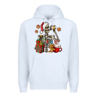 White christmas skeleton coffee Premium Hoodie - Jasminsmagicworld