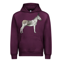 Mauve Wine Andalusian Donkey Urban Hoodie - LillyAllenDesigns
