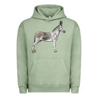 Pigment Oil Green Andalusian Donkey Urban Hoodie - LillyAllenDesigns