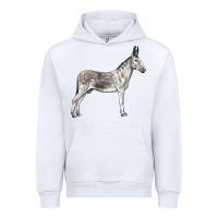 White Andalusian Donkey Urban Hoodie - LillyAllenDesigns