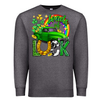 Charcoal Heather Loads of luck truck st. patricks day Premium Sweatshirt - Neo Western
