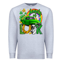 Heather Grey Loads of luck truck st. patricks day Premium Sweatshirt - Neo Western