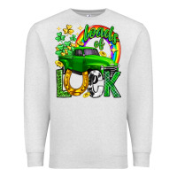 Oatmeal Heather Loads of luck truck st. patricks day Premium Sweatshirt - Neo Western