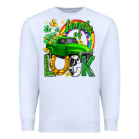 White Loads of luck truck st. patricks day Premium Sweatshirt - Neo Western