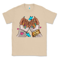 Mushroom Afro woman nail art Classic Tee - RanaPortraitStore
