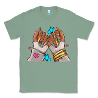 Sage Afro woman nail art Classic Tee - RanaPortraitStore