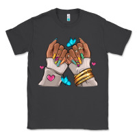 Smoke Afro woman nail art Classic Tee - RanaPortraitStore