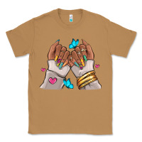 Toasted Coconut Afro woman nail art Classic Tee - RanaPortraitStore