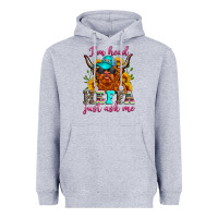 Heather Grey i'm head heffa just ask me Heavyweight Hoodie - Zillion Design Studio