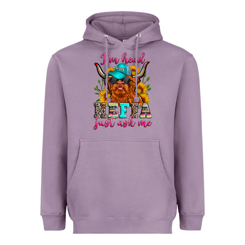 I'm Head Heffa Just Ask Me Heavyweight Hoodie by Zillion Design Studio | Teevron