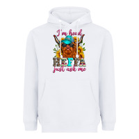 White i'm head heffa just ask me Heavyweight Hoodie - Zillion Design Studio