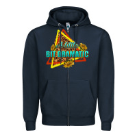 Navy a little bit dramatic Zipper Hoodie - texasbilliewilder