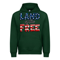Forest Green Land of the free America Urban Hoodie - Jasminsmagicworld