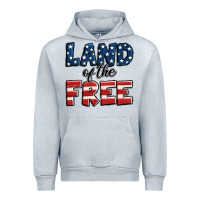 Heather Grey Land of the free America Urban Hoodie - Jasminsmagicworld