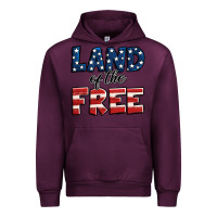 Mauve Wine Land of the free America Urban Hoodie - Jasminsmagicworld