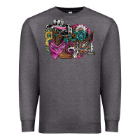 Charcoal Heather cowgirl2 Premium Sweatshirt - SublimationCraftShop