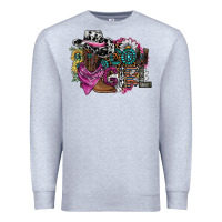 Heather Grey cowgirl2 Premium Sweatshirt - SublimationCraftShop
