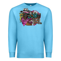 Ocean Blue cowgirl2 Premium Sweatshirt - SublimationCraftShop