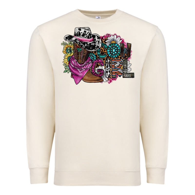 Cowgirl2 Premium Sweatshirt by SublimationCraftShop | Teevron