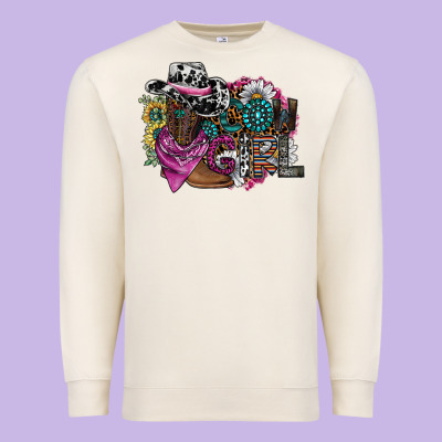 Cowgirl2 Premium Sweatshirt Designed By Sublimationcraftshop