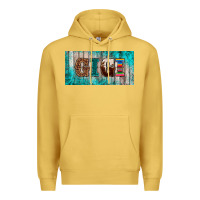 Antique Gold western turquoise gigi license plate Premium Hoodie - BarkalooDesign