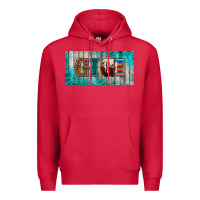 Cardinal western turquoise gigi license plate Premium Hoodie - BarkalooDesign