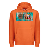Carrot western turquoise gigi license plate Premium Hoodie - BarkalooDesign