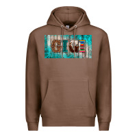 Chestnut western turquoise gigi license plate Premium Hoodie - BarkalooDesign