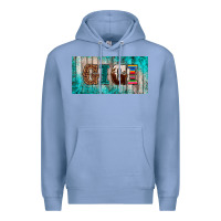 Colony Blue western turquoise gigi license plate Premium Hoodie - BarkalooDesign