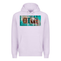 Lilac western turquoise gigi license plate Premium Hoodie - BarkalooDesign