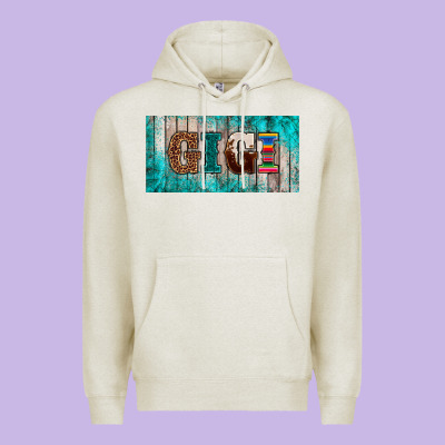 Western Turquoise Gigi License Plate Premium Hoodie Designed By Barkaloodesign