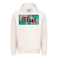 Pale Pink western turquoise gigi license plate Premium Hoodie - BarkalooDesign