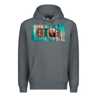 Rock western turquoise gigi license plate Premium Hoodie - BarkalooDesign