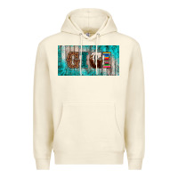 Sandshell western turquoise gigi license plate Premium Hoodie - BarkalooDesign