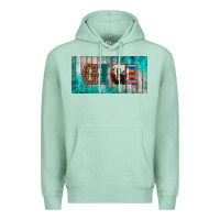Seafoam western turquoise gigi license plate Premium Hoodie - BarkalooDesign