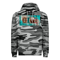 Slate Camo western turquoise gigi license plate Premium Hoodie - BarkalooDesign