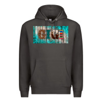 Smoke western turquoise gigi license plate Premium Hoodie - BarkalooDesign