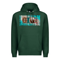 Sports Green western turquoise gigi license plate Premium Hoodie - BarkalooDesign