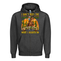 Charcoal Heather western rodeo Zipper Hoodie - texasbilliewilder